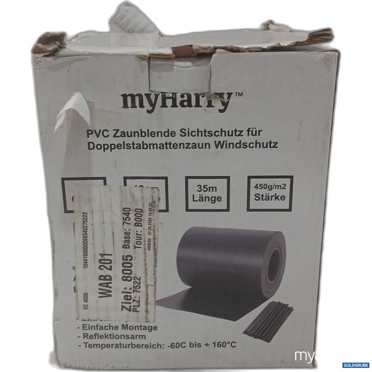Artikel Nr. 882994: MyHarry PVC Zaunblende Sichtschutz für Doppelstabmattenzaun Windschutz 19cm 35m 