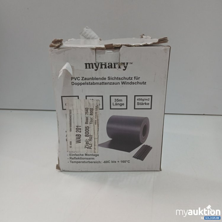 Artikel Nr. 882994: MyHarry PVC Zaunblende Sichtschutz für Doppelstabmattenzaun Windschutz 19cm 35m 