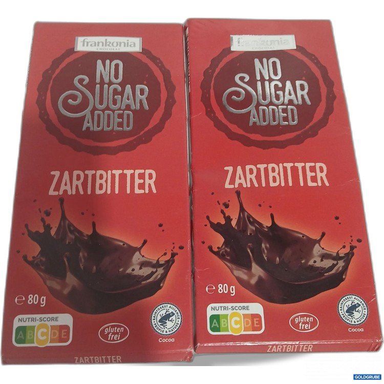 Artikel Nr. 969994 Artikel Nr. 969994: Frankonia No sugar added Zartbitter je 80g