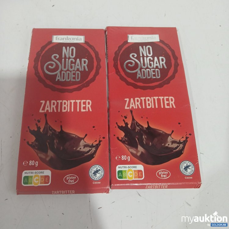 Artikel Nr. 969994 Artikel Nr. 969994: Frankonia No sugar added Zartbitter je 80g
