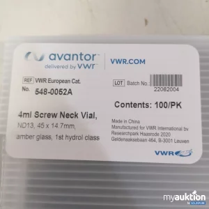 Auktion Avantor 4ml Screw Neck Vial 100stk