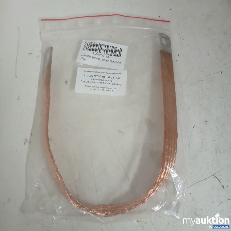 Artikel Nr. 874995 Artikel Nr. 874995: AUPROTEC Motor Masseband Enden verzinnt Länge 400 mm 16 mm² 65A