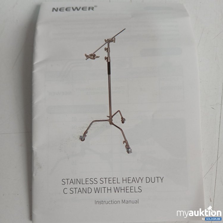 Artikel Nr. 967995: Neewer  Stainless Steel Heavy Duty C Stand with Wheels 