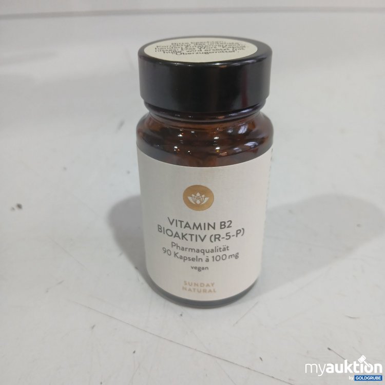 Artikel Nr. 992995 Artikel Nr. 992995: Sunday Natural Vitamin B2 Bioaktiv (R-5-P) 90 Kapseln