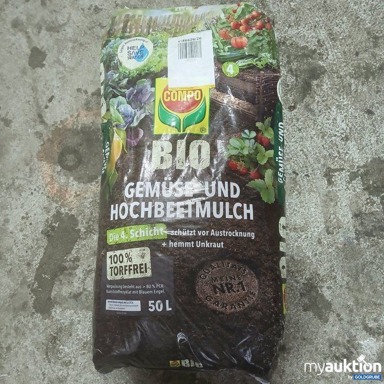 Artikel Nr. 463996: Compo Bio Gemüse- und Hochbeetmulch 50 l