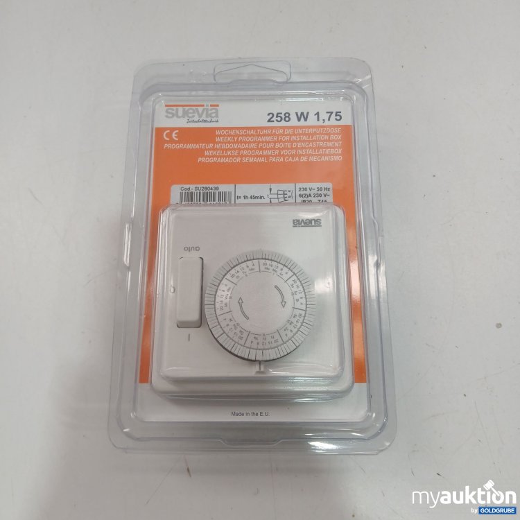 Artikel Nr. 910996: Suevia Wochenschaltuhr für die Unterputzdose 258W 1,75