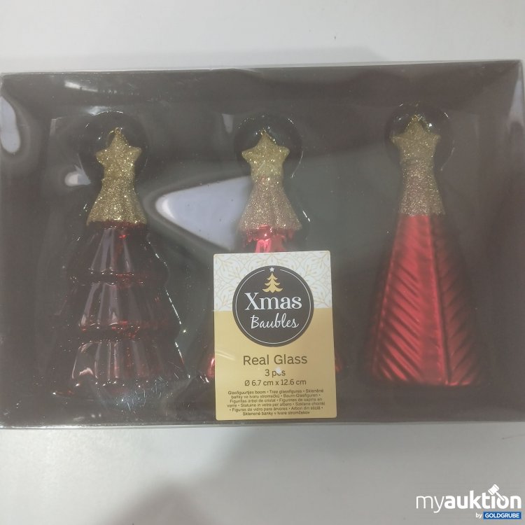 Artikel Nr. 911996 Artikel Nr. 911996: Xmas Baubles 3Stk Christmas red