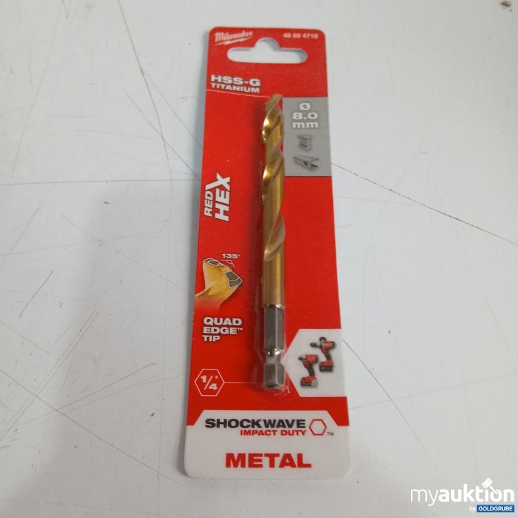 Artikel Nr. 466997 Artikel Nr. 466997: Milwaukee Metallbohrer HSS-G Titanium 8,0 mm