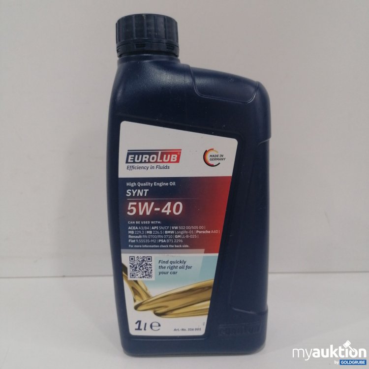 Artikel Nr. 847997 Artikel Nr. 847997: Eurolub Synt 5W-40, 1L