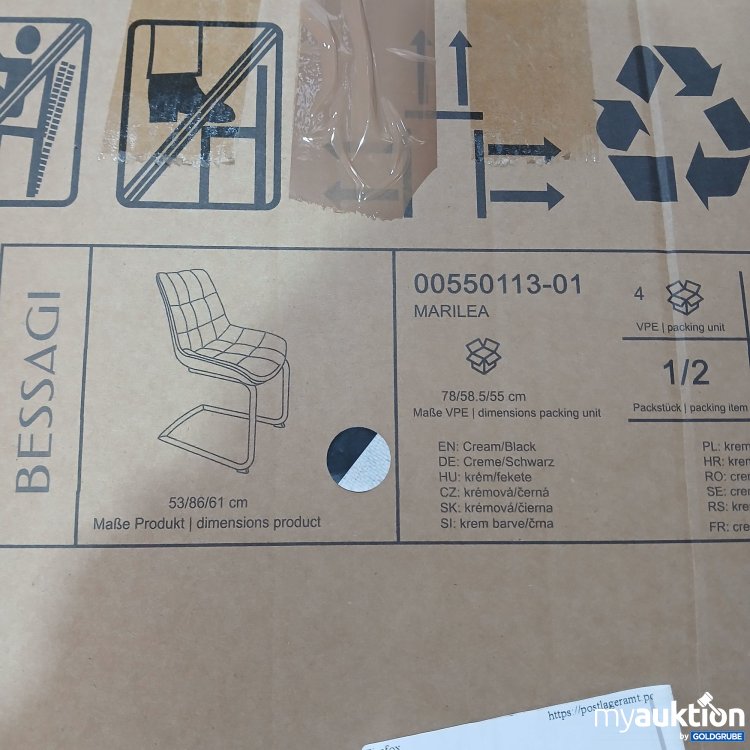 Artikel Nr. 966997: Bessagi 00550113-01 Marilea Stuhl 4stk