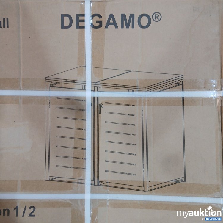 Artikel Nr. 443998 Artikel Nr. 443998: Degamo Mülltonnenbox "Köln" aus Metall für 2× Kleine Tonne, Art.No. 11182