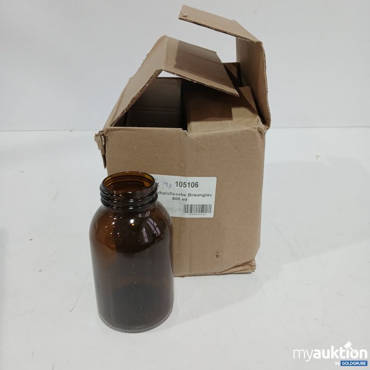 Artikel Nr. 807998: Weithalsflasche Braunglas 500ml 4Stk