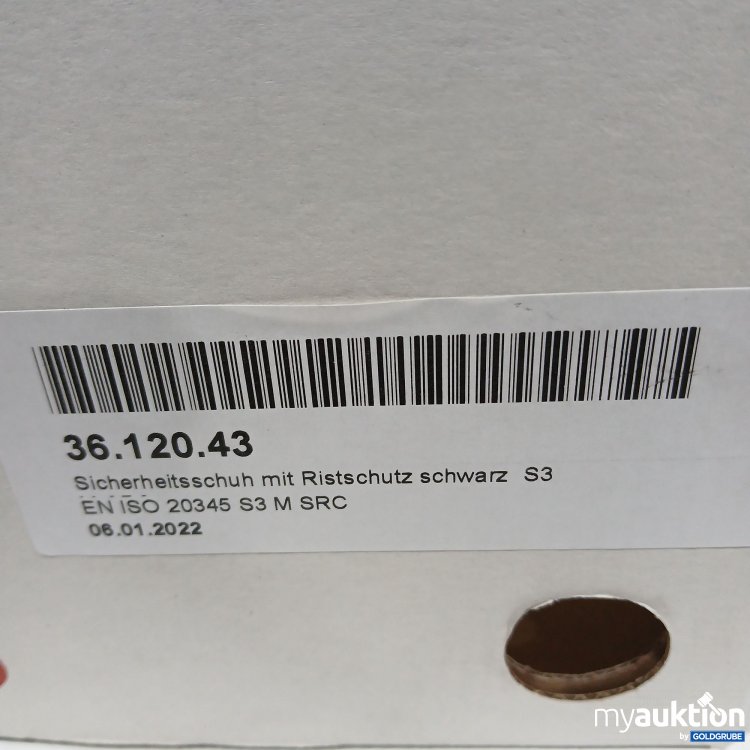 Artikel Nr. 914998: Stuco Sicherheitsschuhe mit Ristschutz schwarz S3 36.120.43