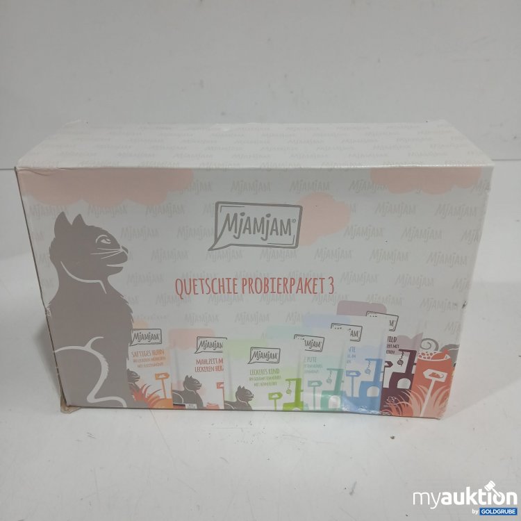 Artikel Nr. 972998: Mjamjam Quetschie Probierpaket 3 für Katzen 12x125g 