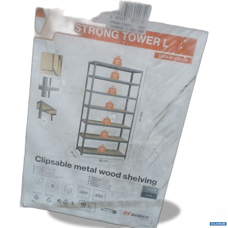 Artikel Nr. 444999 Artikel Nr. 444999: Strong Tower L Clipsable metal wood shelving