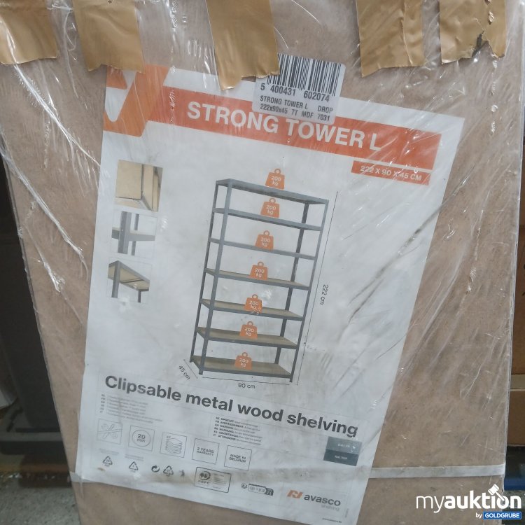 Artikel Nr. 444999 Artikel Nr. 444999: Strong Tower L Clipsable metal wood shelving