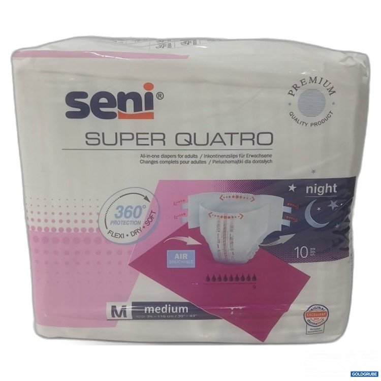 Artikel Nr. 467999 Artikel Nr. 467999: seni Super Quatro Inkontinenzslips medium 10Stk