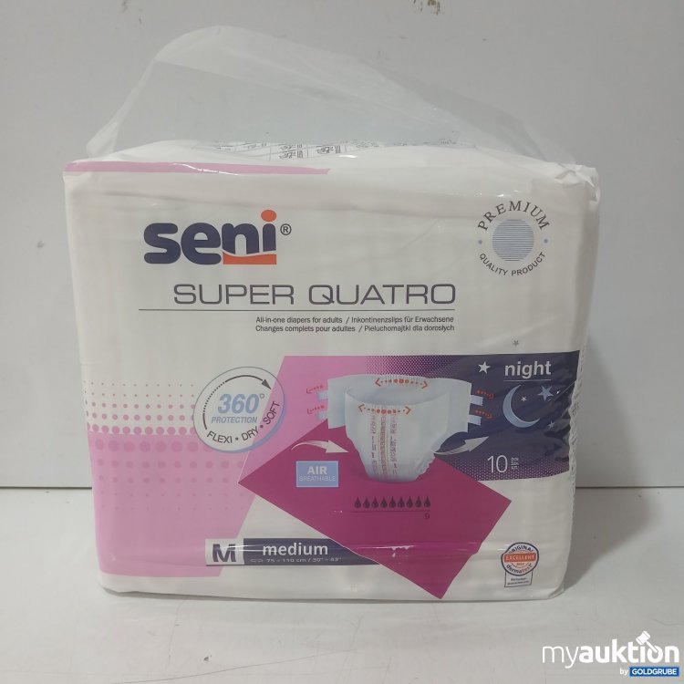 Artikel Nr. 467999 Artikel Nr. 467999: seni Super Quatro Inkontinenzslips medium 10Stk