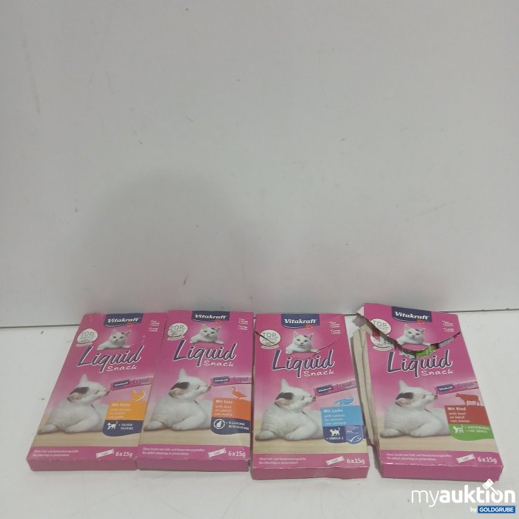Artikel Nr. 478999 Artikel Nr. 478999: Vitakraft Liquid Sticks verschiedene Sorten Verpackung beschädigt 4x6x15g