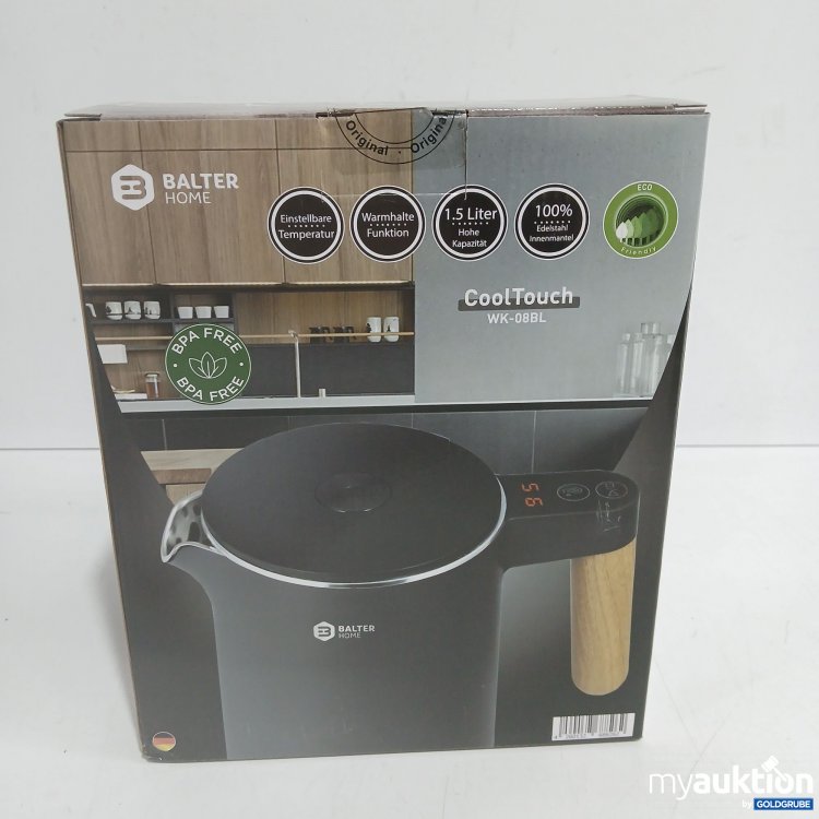 Artikel Nr. 956999: Balter Home Edelstahl Wasserkocher CoolTouch WK-08BL 